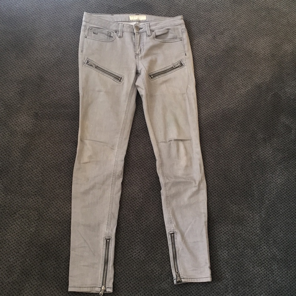 Marc by Marc Jacobs grey jeans with ankle zip